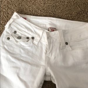 True religion “billy” cut white denim size 26